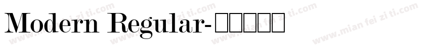Modern Regular字体转换